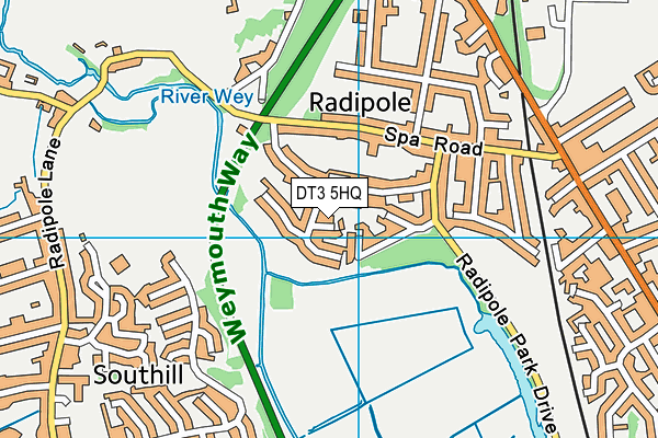 DT3 5HQ map - OS VectorMap District (Ordnance Survey) DT3 5HQ map - OS VectorMap District (Ordnance Survey)