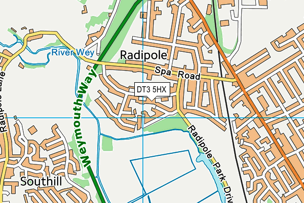 DT3 5HX map - OS VectorMap District (Ordnance Survey) DT3 5HX map - OS VectorMap District (Ordnance Survey)