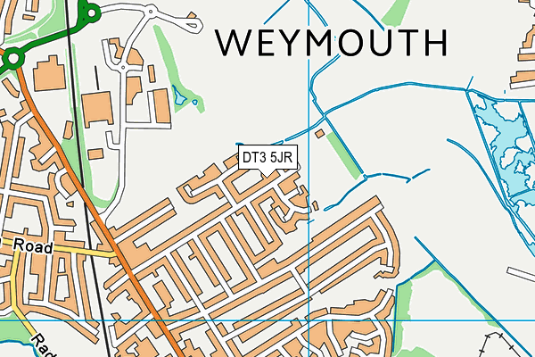 DT3 5JR map - OS VectorMap District (Ordnance Survey) DT3 5JR map - OS VectorMap District (Ordnance Survey)
