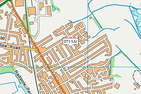 DT3 5JU map - OS VectorMap District (Ordnance Survey) DT3 5JU map - OS VectorMap District (Ordnance Survey)