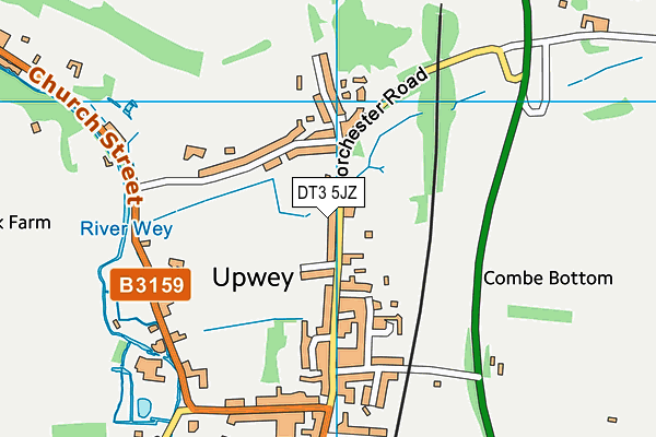 DT3 5JZ map - OS VectorMap District (Ordnance Survey) DT3 5JZ map - OS VectorMap District (Ordnance Survey)
