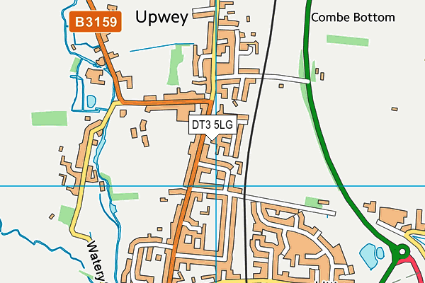 DT3 5LG map - OS VectorMap District (Ordnance Survey) DT3 5LG map - OS VectorMap District (Ordnance Survey)