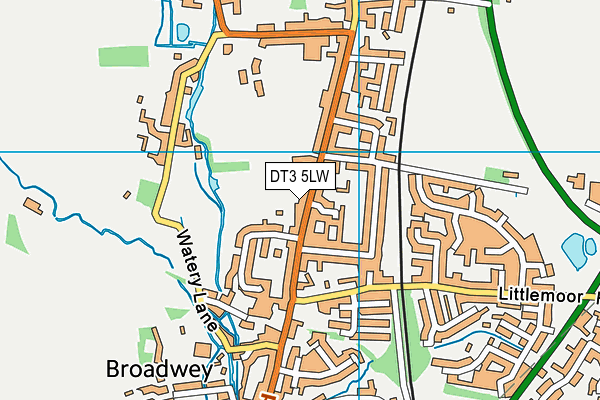 DT3 5LW map - OS VectorMap District (Ordnance Survey) DT3 5LW map - OS VectorMap District (Ordnance Survey)