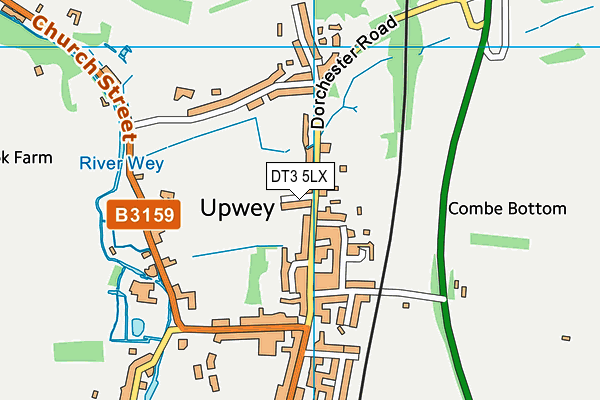 DT3 5LX map - OS VectorMap District (Ordnance Survey) DT3 5LX map - OS VectorMap District (Ordnance Survey)