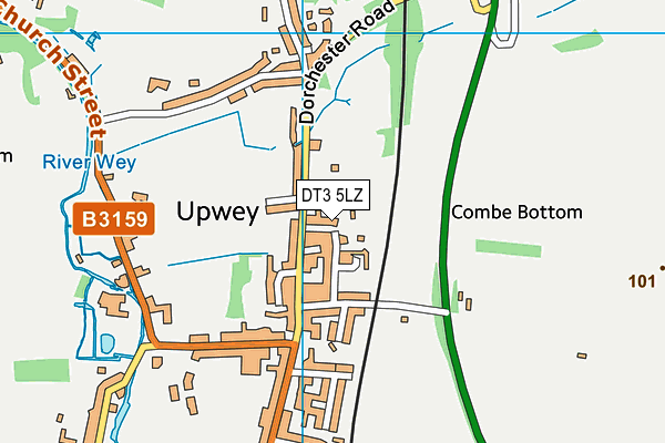 DT3 5LZ map - OS VectorMap District (Ordnance Survey) DT3 5LZ map - OS VectorMap District (Ordnance Survey)