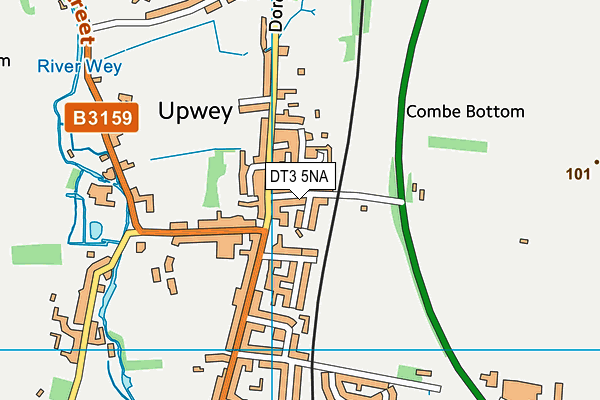 DT3 5NA map - OS VectorMap District (Ordnance Survey)