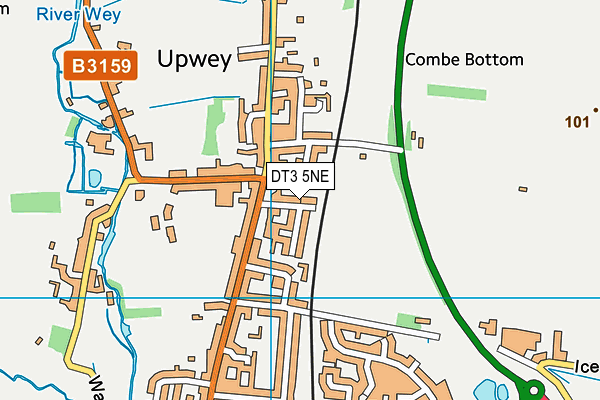 DT3 5NE map - OS VectorMap District (Ordnance Survey) DT3 5NE map - OS VectorMap District (Ordnance Survey)