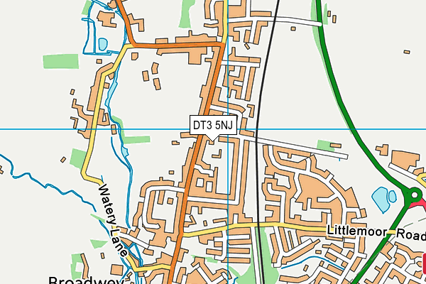 DT3 5NJ map - OS VectorMap District (Ordnance Survey) DT3 5NJ map - OS VectorMap District (Ordnance Survey)