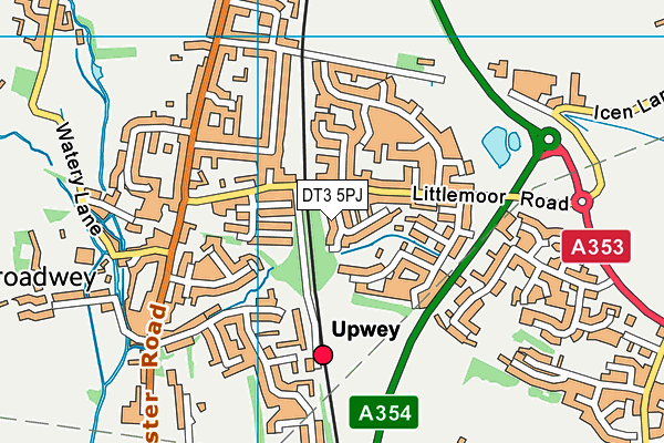 DT3 5PJ map - OS VectorMap District (Ordnance Survey) DT3 5PJ map - OS VectorMap District (Ordnance Survey)