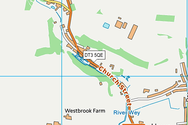 DT3 5QE map - OS VectorMap District (Ordnance Survey) DT3 5QE map - OS VectorMap District (Ordnance Survey)
