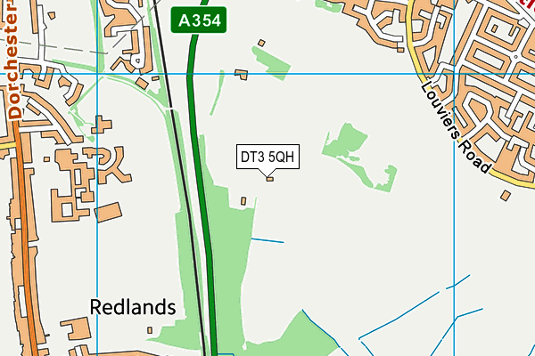 DT3 5QH map - OS VectorMap District (Ordnance Survey) DT3 5QH map - OS VectorMap District (Ordnance Survey)