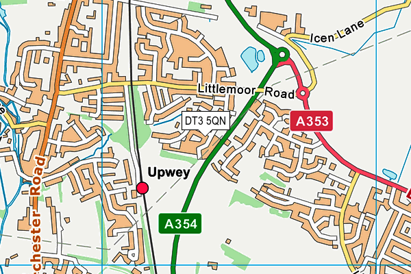 DT3 5QN map - OS VectorMap District (Ordnance Survey)