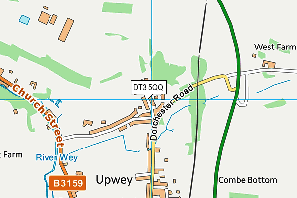 DT3 5QQ map - OS VectorMap District (Ordnance Survey) DT3 5QQ map - OS VectorMap District (Ordnance Survey)