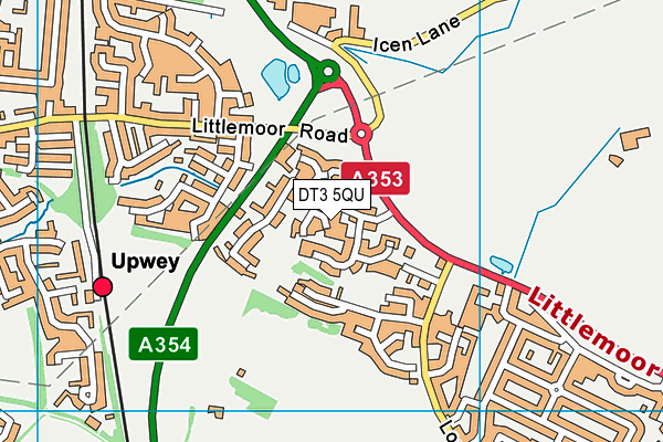 DT3 5QU map - OS VectorMap District (Ordnance Survey) DT3 5QU map - OS VectorMap District (Ordnance Survey)