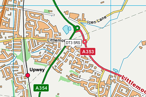 DT3 5RS map - OS VectorMap District (Ordnance Survey)