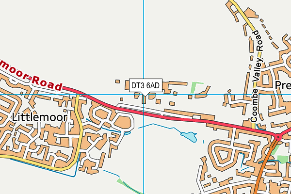 DT3 6AD map - OS VectorMap District (Ordnance Survey) DT3 6AD map - OS VectorMap District (Ordnance Survey)