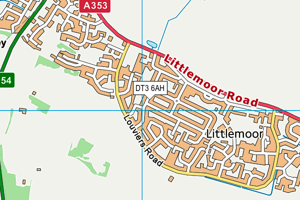 DT3 6AH map - OS VectorMap District (Ordnance Survey) DT3 6AH map - OS VectorMap District (Ordnance Survey)