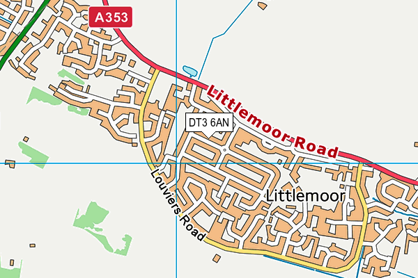 DT3 6AN map - OS VectorMap District (Ordnance Survey) DT3 6AN map - OS VectorMap District (Ordnance Survey)