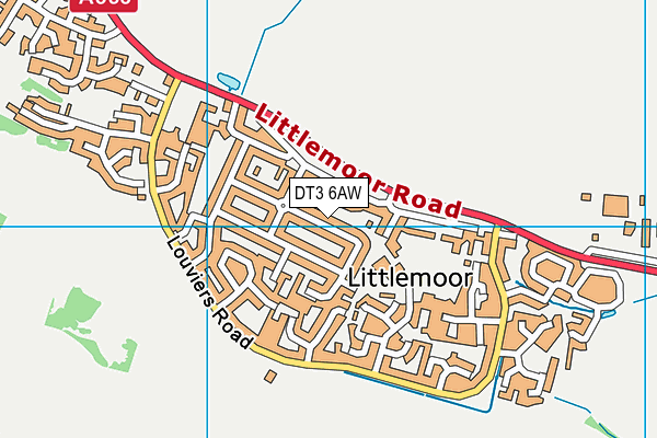 DT3 6AW map - OS VectorMap District (Ordnance Survey) DT3 6AW map - OS VectorMap District (Ordnance Survey)