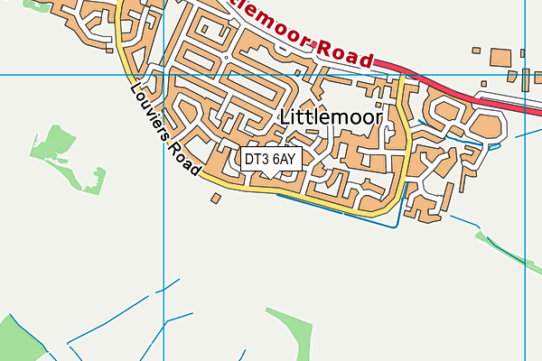 DT3 6AY map - OS VectorMap District (Ordnance Survey)