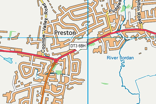 DT3 6BH map - OS VectorMap District (Ordnance Survey)