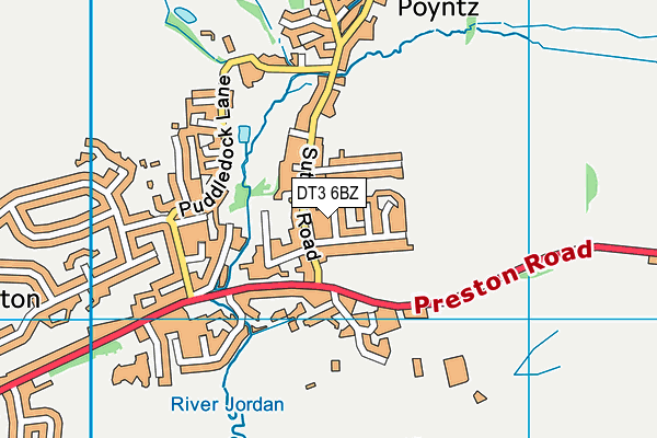 DT3 6BZ map - OS VectorMap District (Ordnance Survey) DT3 6BZ map - OS VectorMap District (Ordnance Survey)