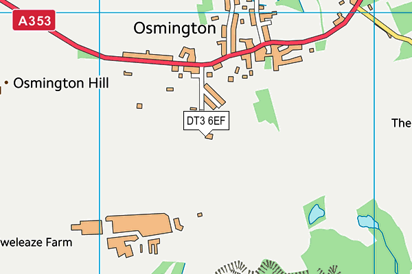 DT3 6EF map - OS VectorMap District (Ordnance Survey) DT3 6EF map - OS VectorMap District (Ordnance Survey)