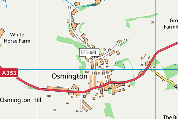 DT3 6EL map - OS VectorMap District (Ordnance Survey) DT3 6EL map - OS VectorMap District (Ordnance Survey)