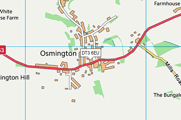 DT3 6EU map - OS VectorMap District (Ordnance Survey)