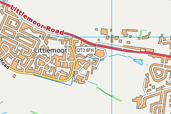DT3 6FH map - OS VectorMap District (Ordnance Survey) DT3 6FH map - OS VectorMap District (Ordnance Survey)