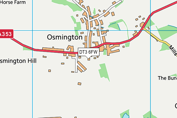 DT3 6FW map - OS VectorMap District (Ordnance Survey) DT3 6FW map - OS VectorMap District (Ordnance Survey)