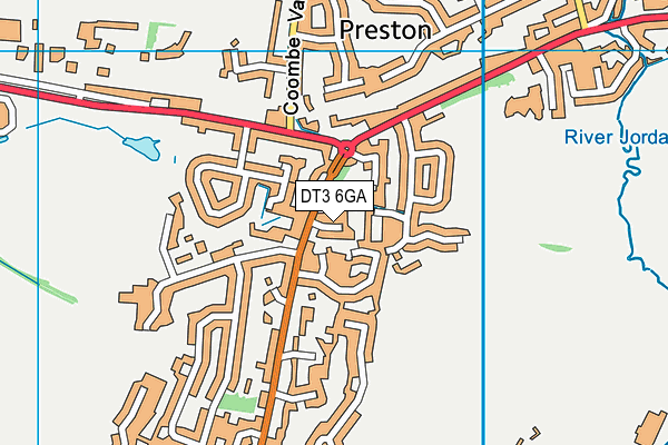 DT3 6GA map - OS VectorMap District (Ordnance Survey) DT3 6GA map - OS VectorMap District (Ordnance Survey)