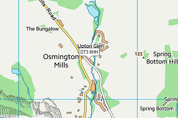 DT3 6HH map - OS VectorMap District (Ordnance Survey) DT3 6HH map - OS VectorMap District (Ordnance Survey)