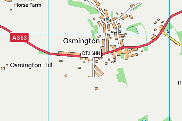 DT3 6HN map - OS VectorMap District (Ordnance Survey)