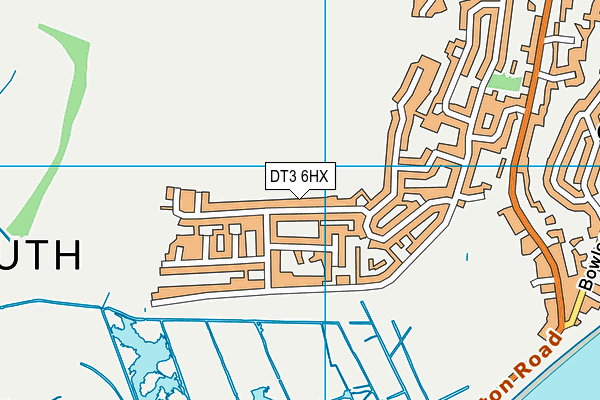 DT3 6HX map - OS VectorMap District (Ordnance Survey) DT3 6HX map - OS VectorMap District (Ordnance Survey)
