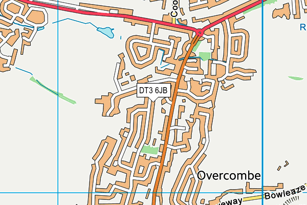 DT3 6JB map - OS VectorMap District (Ordnance Survey) DT3 6JB map - OS VectorMap District (Ordnance Survey)