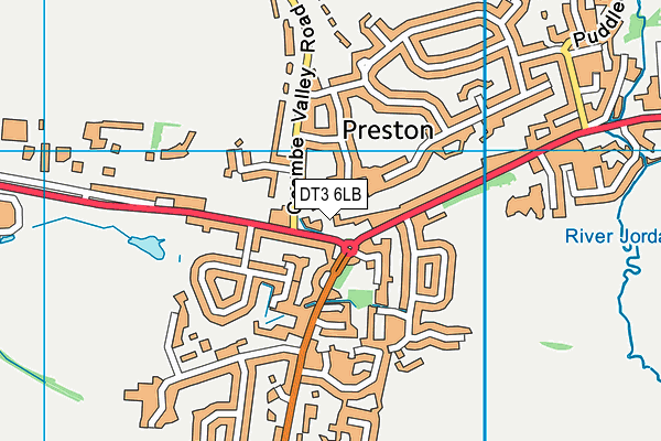 DT3 6LB map - OS VectorMap District (Ordnance Survey) DT3 6LB map - OS VectorMap District (Ordnance Survey)
