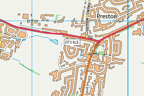DT3 6LE map - OS VectorMap District (Ordnance Survey) DT3 6LE map - OS VectorMap District (Ordnance Survey)