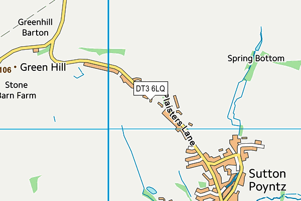 DT3 6LQ map - OS VectorMap District (Ordnance Survey) DT3 6LQ map - OS VectorMap District (Ordnance Survey)