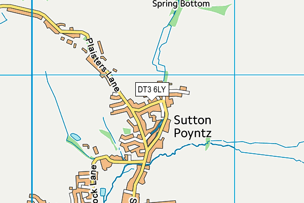 DT3 6LY map - OS VectorMap District (Ordnance Survey)