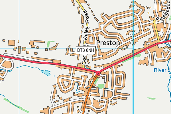 DT3 6NH map - OS VectorMap District (Ordnance Survey) DT3 6NH map - OS VectorMap District (Ordnance Survey)