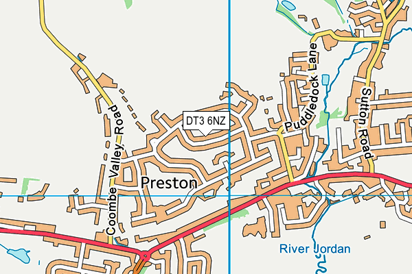 DT3 6NZ map - OS VectorMap District (Ordnance Survey) DT3 6NZ map - OS VectorMap District (Ordnance Survey)