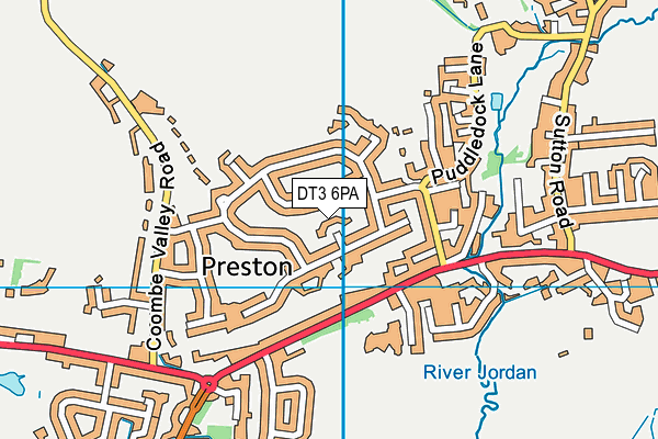 DT3 6PA map - OS VectorMap District (Ordnance Survey) DT3 6PA map - OS VectorMap District (Ordnance Survey)