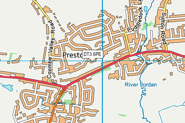 DT3 6PE map - OS VectorMap District (Ordnance Survey) DT3 6PE map - OS VectorMap District (Ordnance Survey)