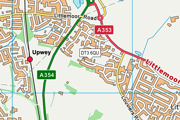 DT3 6QU map - OS VectorMap District (Ordnance Survey) DT3 6QU map - OS VectorMap District (Ordnance Survey)