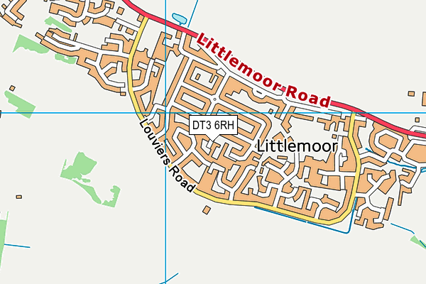 DT3 6RH map - OS VectorMap District (Ordnance Survey) DT3 6RH map - OS VectorMap District (Ordnance Survey)