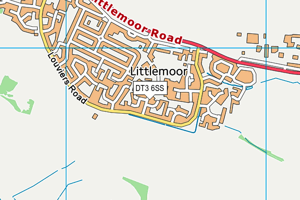 DT3 6SS map - OS VectorMap District (Ordnance Survey) DT3 6SS map - OS VectorMap District (Ordnance Survey)