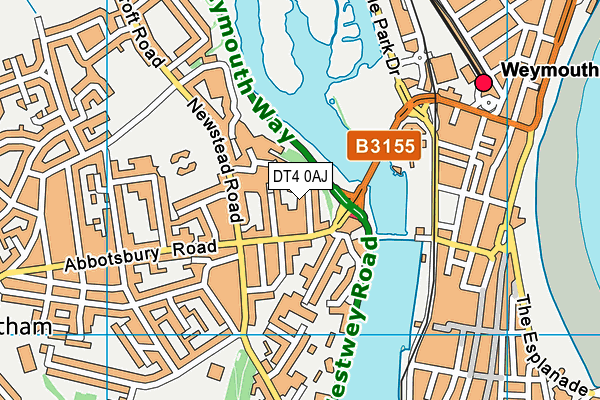 DT4 0AJ map - OS VectorMap District (Ordnance Survey) DT4 0AJ map - OS VectorMap District (Ordnance Survey)