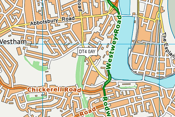 DT4 0AY map - OS VectorMap District (Ordnance Survey) DT4 0AY map - OS VectorMap District (Ordnance Survey)