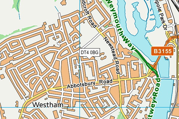 DT4 0BG map - OS VectorMap District (Ordnance Survey) DT4 0BG map - OS VectorMap District (Ordnance Survey)